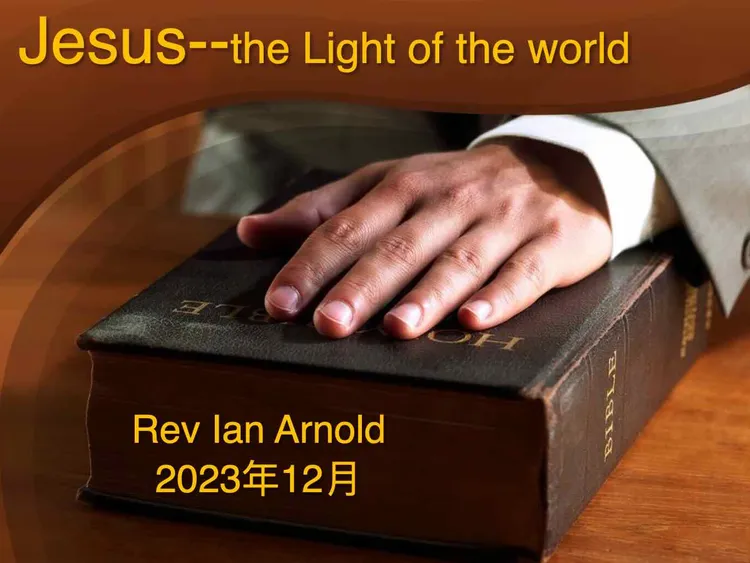 Jesus. The Light of the world